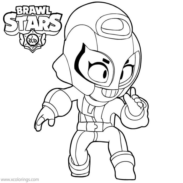 Max Brawl Stars Coloring Pages Max is Fighting - XColorings.com