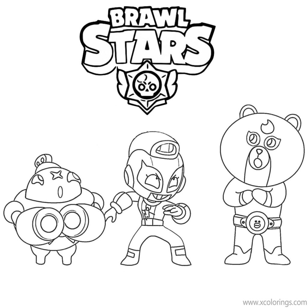 Max Brawl Stars Coloring Pages Max is Fighting - XColorings.com