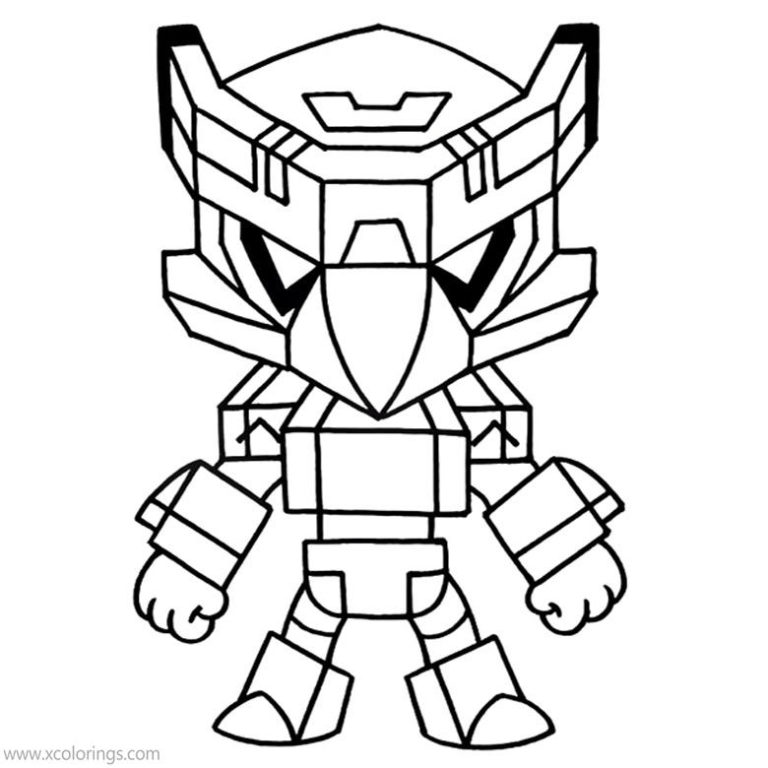 Brawl Stars Coloring Pages Mecha Crow