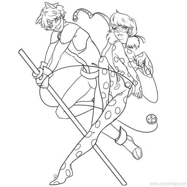 Mask of Miraculous Ladybug Coloring Pages