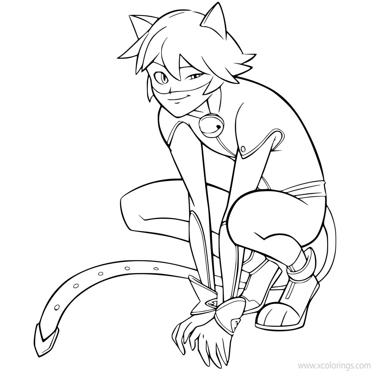 Ladybug And Cat Noir Coloring Pages For Kids / Ladybug And Cat Noir