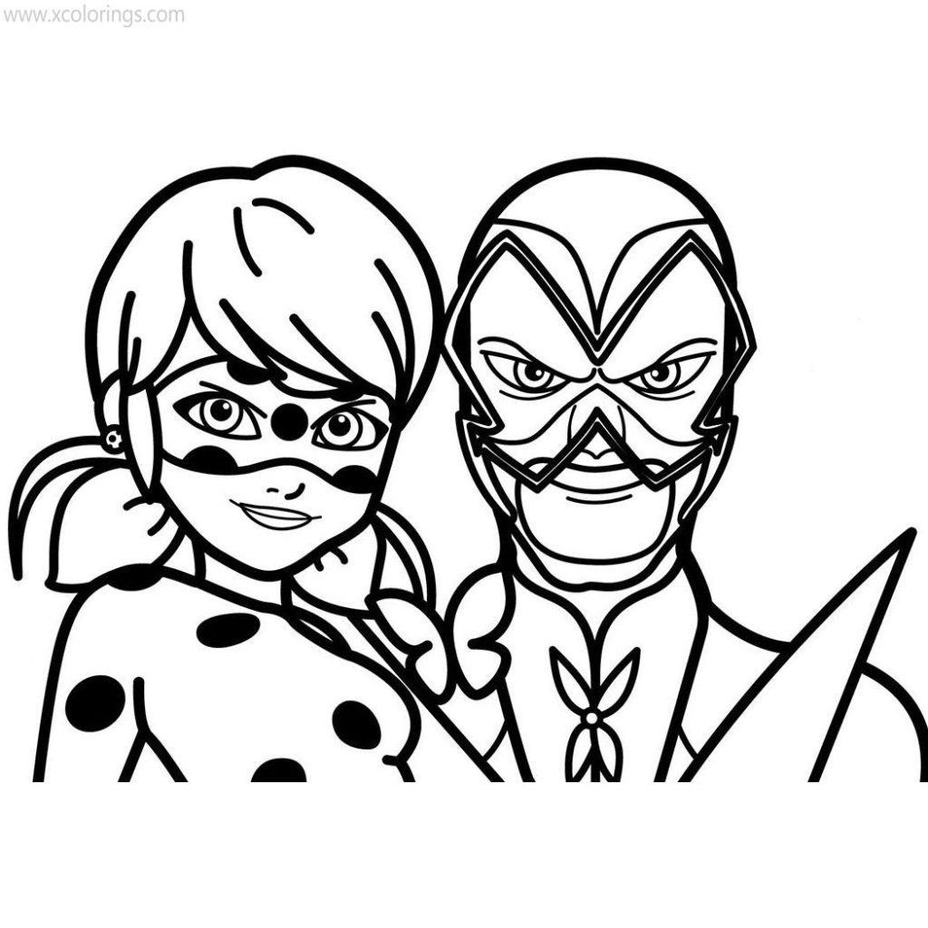 Printable Miraculous Ladybug Coloring Pages - XColorings.com