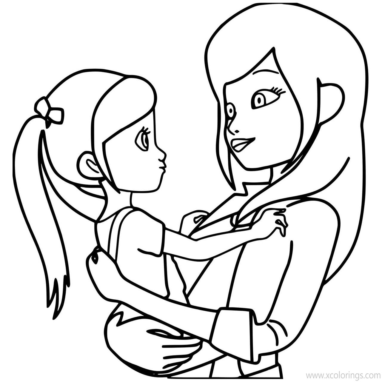 Free Miraculous Ladybug Coloring Pages Ladybug as Mother printable