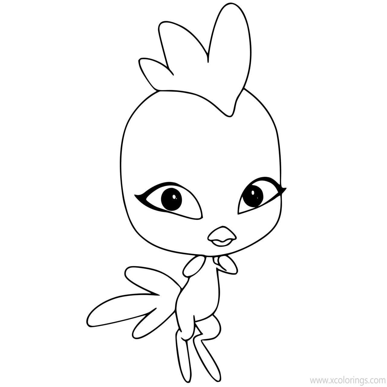 Ladybug And Cat Noir Kwami Coloring Pages