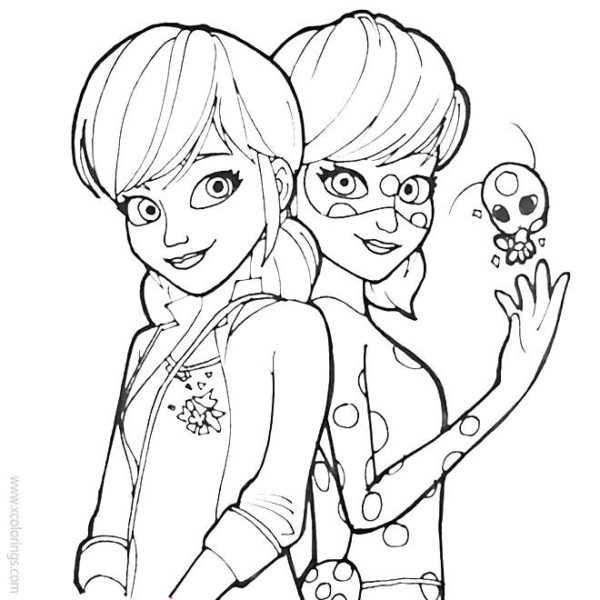 Miraculous Ladybug Coloring Pages Dragon Kwami - XColorings.com