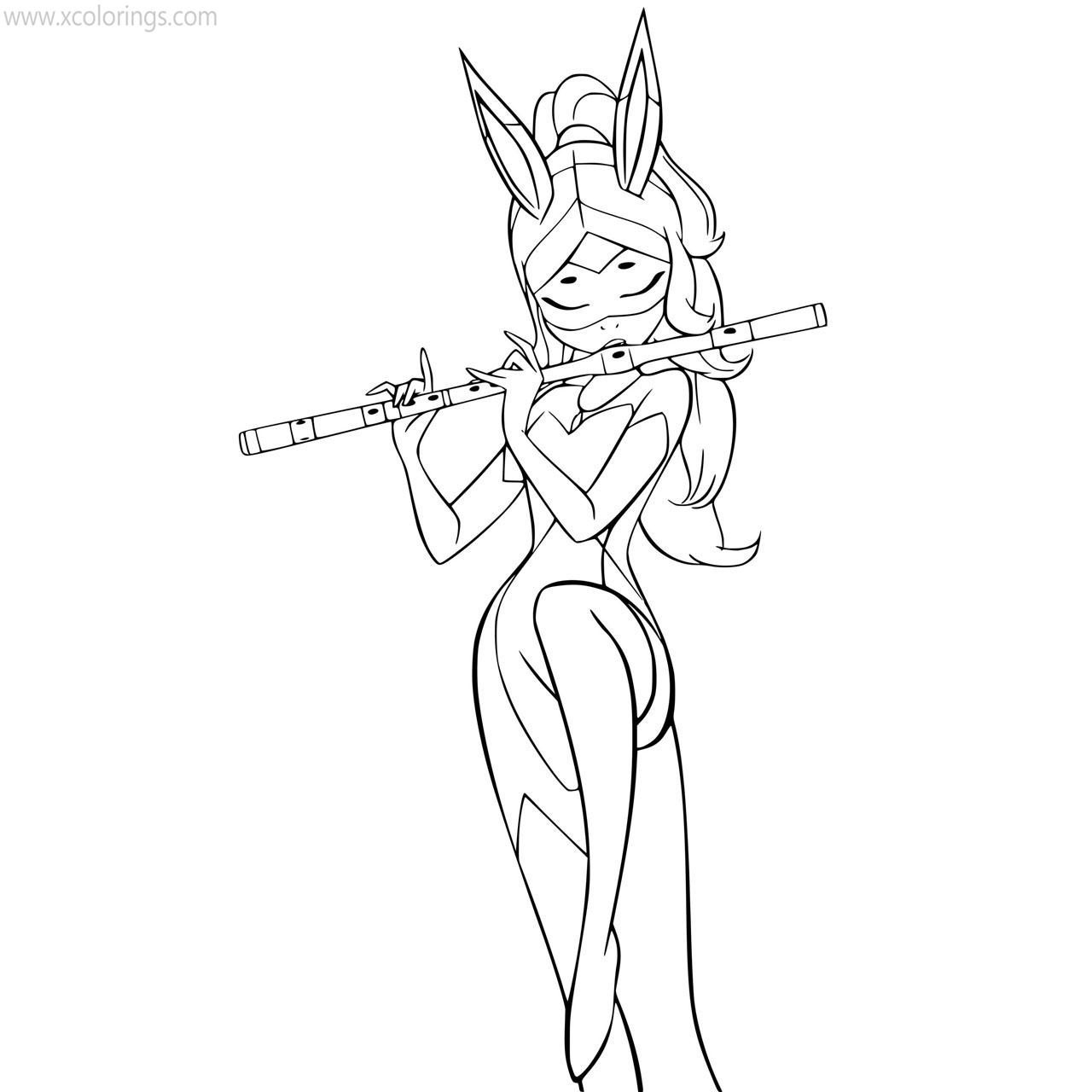 Free Miraculous Ladybug Coloring Pages Rena Rouge printable