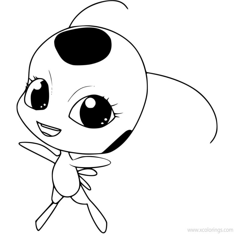 Miraculous Ladybug And Cat Noir Coloring Pages Black and White