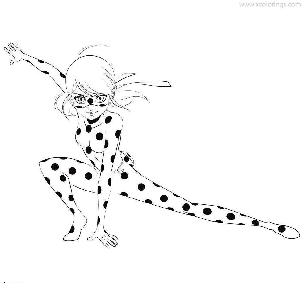 Free Miraculous Ladybug Marinette Coloring Pages printable