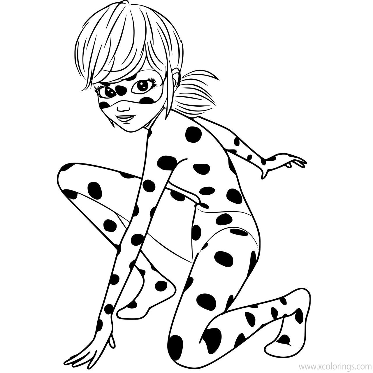 Free Miraculous Ladybug is Ready to Fight Coloring Pages printable