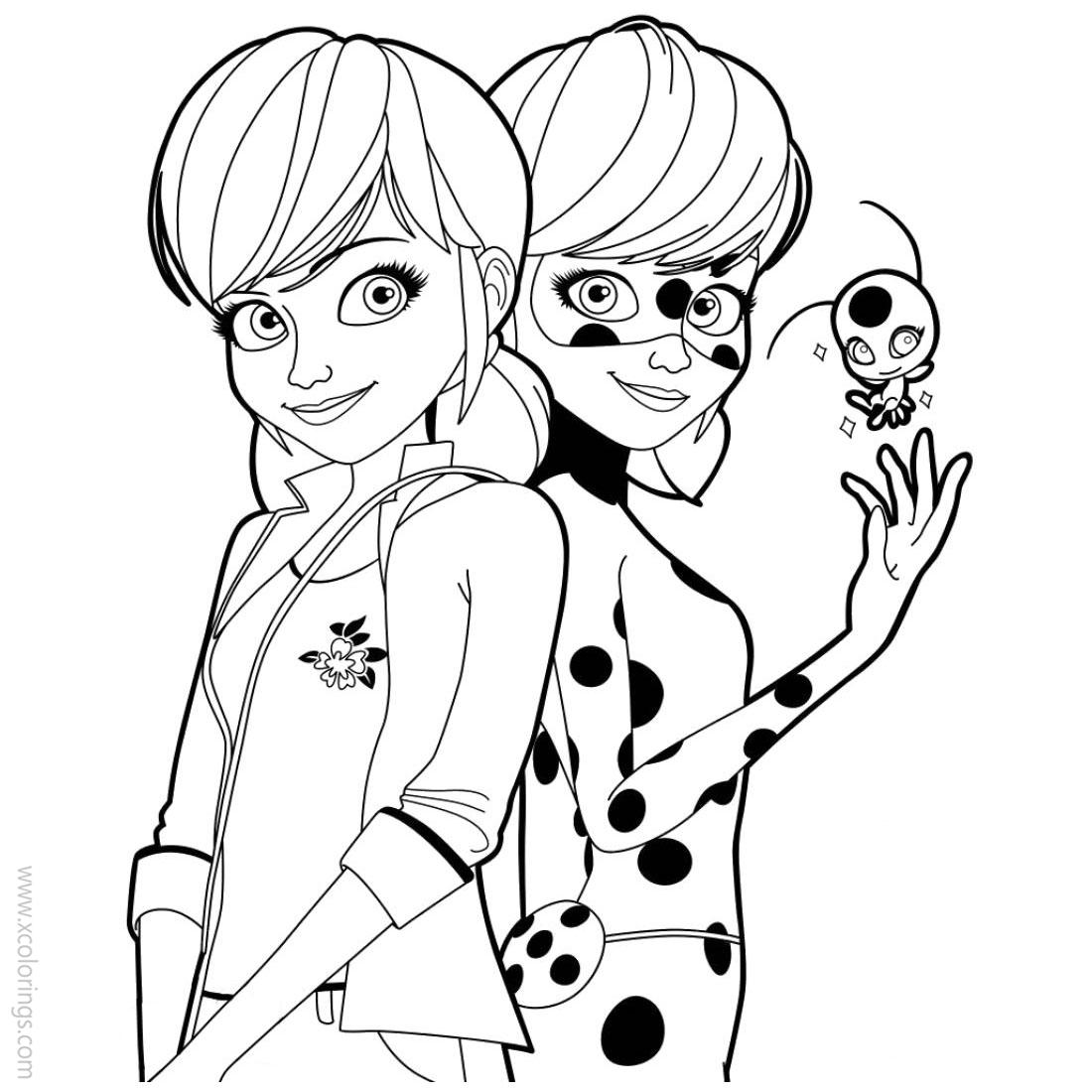Free Miraculous Tales Ladybug Coloring Pages printable