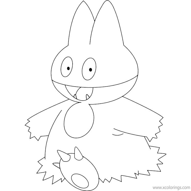 Free Munchlax Pokemon Coloring Pages printable