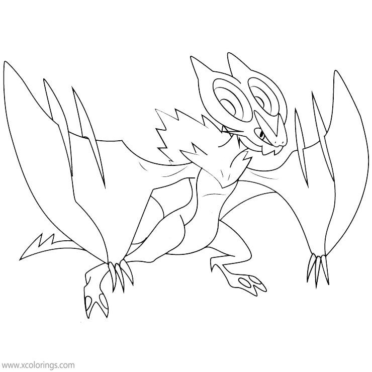 Free Noivern Pokemon Coloring Pages printable