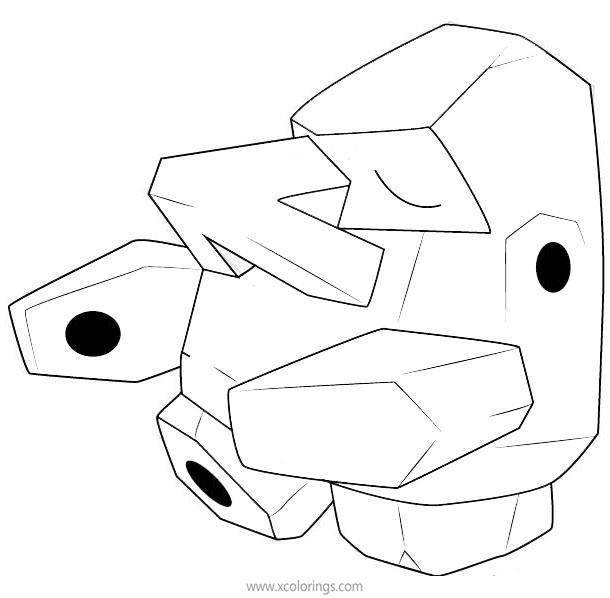 Free Nosepass Pokemon Coloring Pages printable