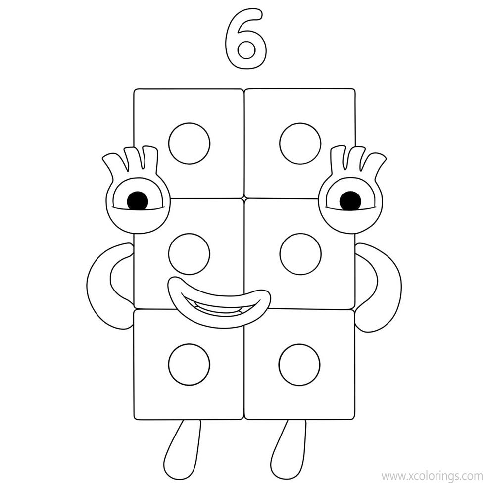 Numberblocks Coloring Pages 12 XColorings