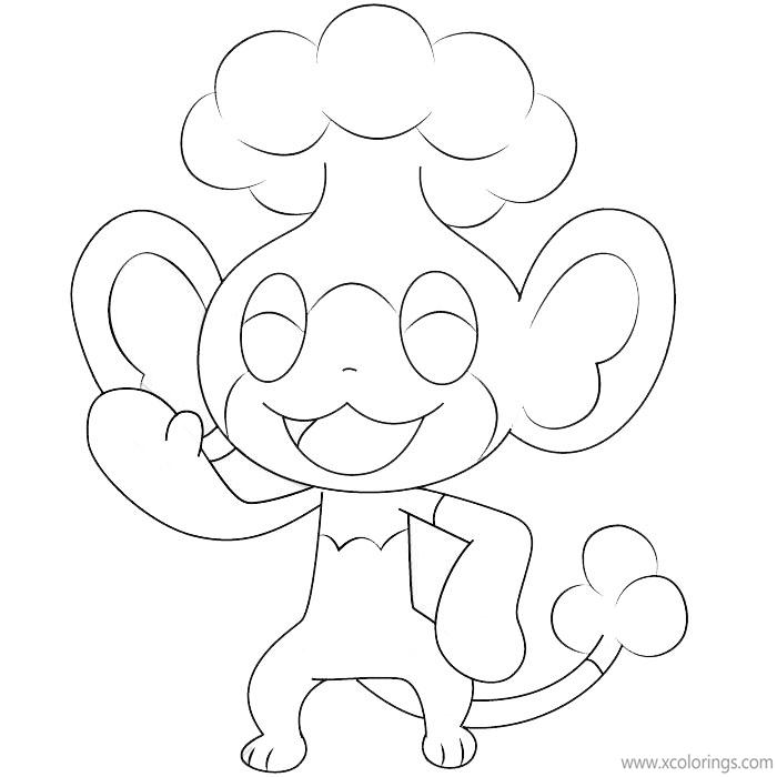 Free Panpour Pokemon Coloring Pages printable