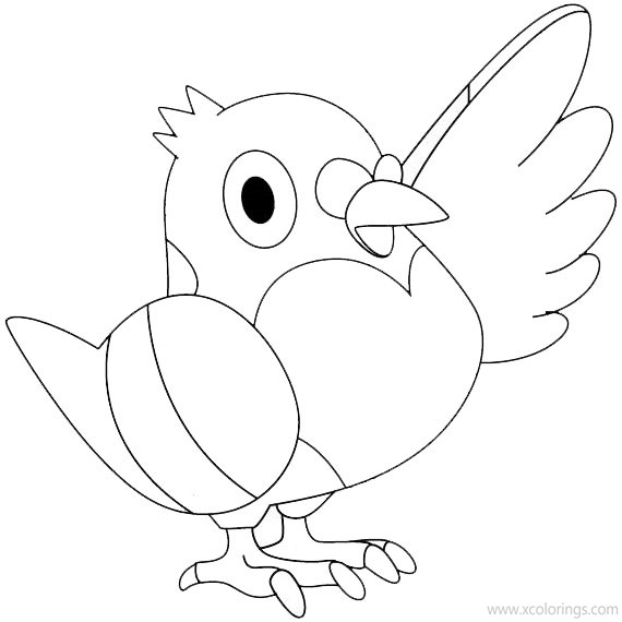 Free Pidove Pokemon Coloring Pages printable