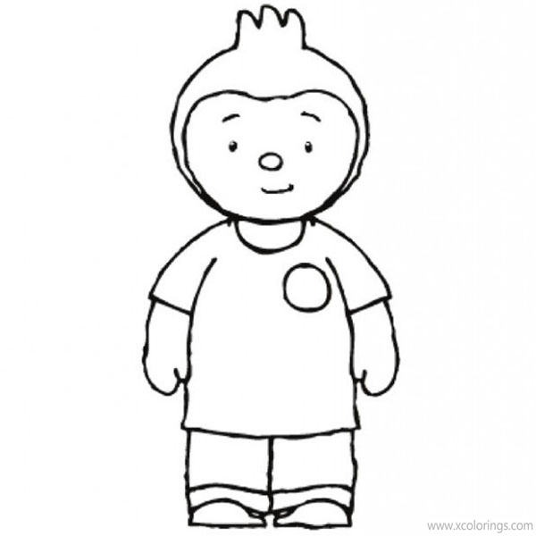 Free Pilou from T'choupi Coloring Pages printable