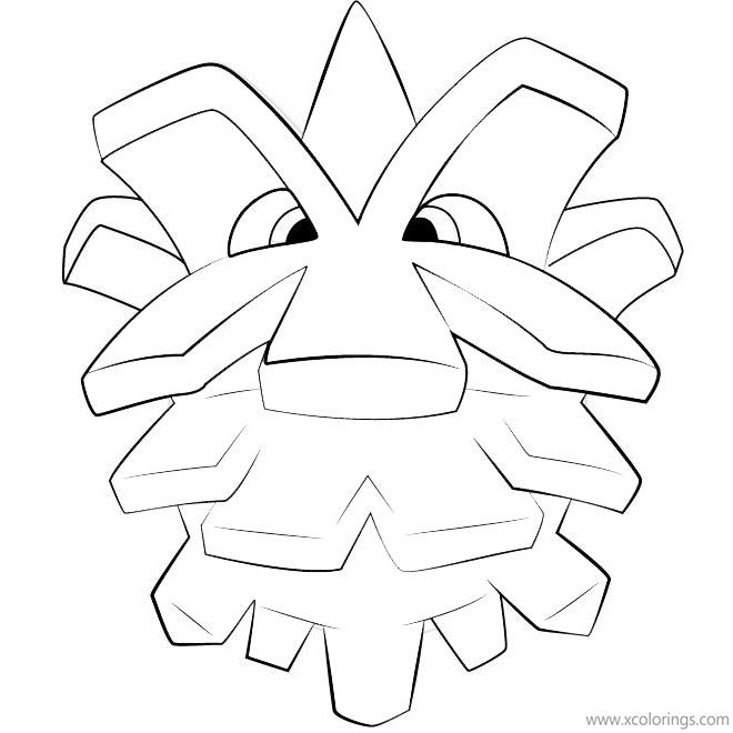 Free Pineco Pokemon Coloring Pages printable