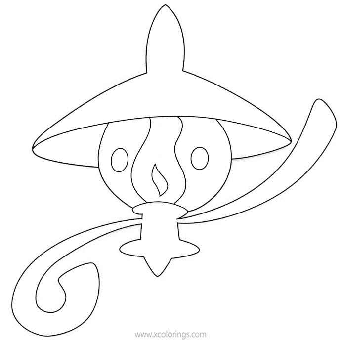 Free Pokemon Coloring Pages Lampent printable