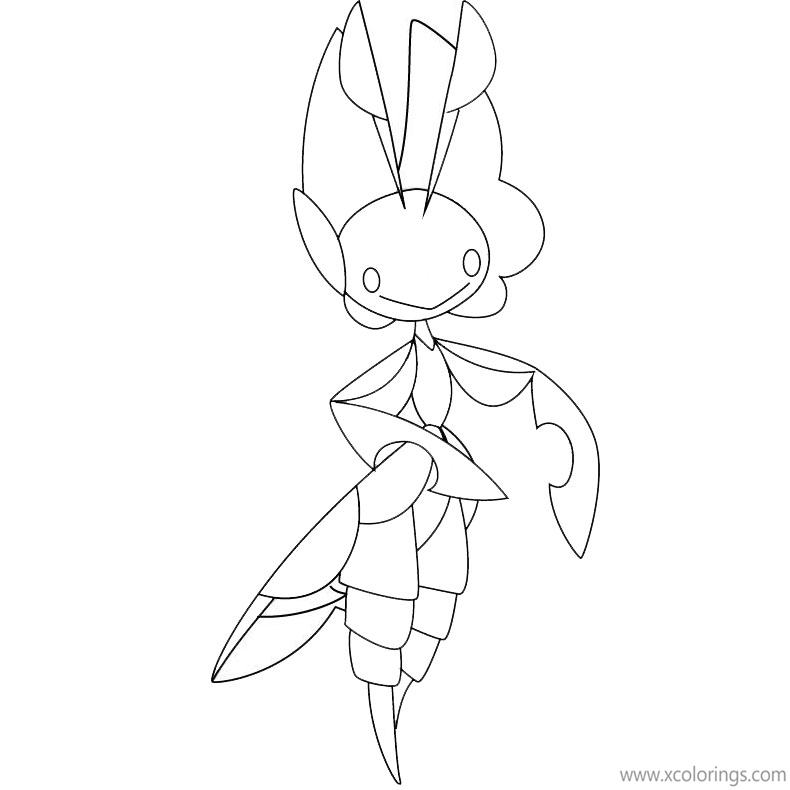 Free Pokemon Coloring Pages Leavanny printable
