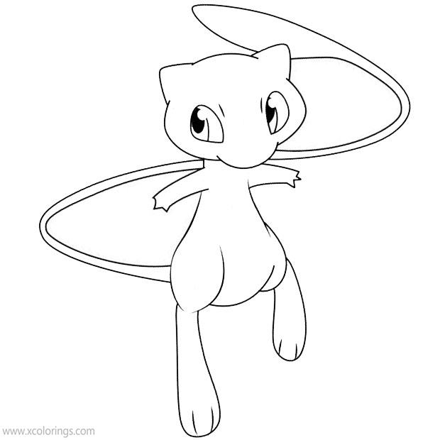 pokemon coloring page mew