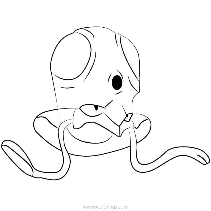 Free Pokemon Coloring Pages Tentacool printable