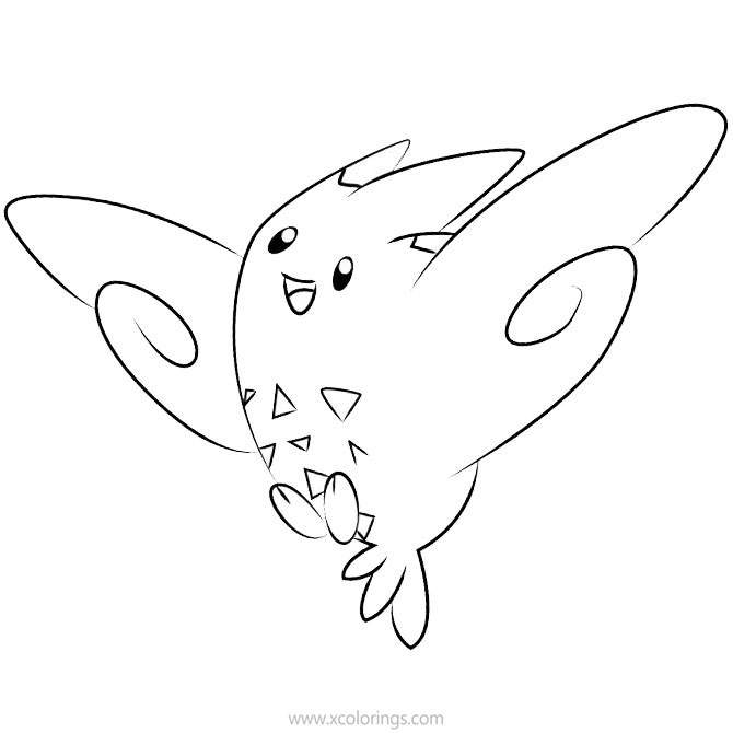 Free Pokemon Coloring Pages Togekiss printable