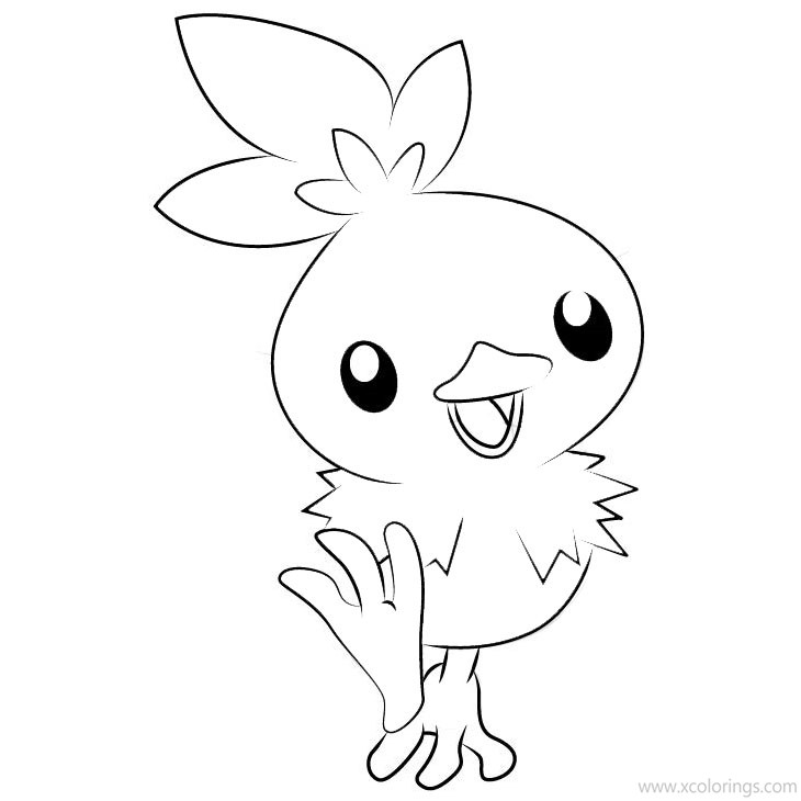 Free Pokemon Coloring Pages Torchic printable