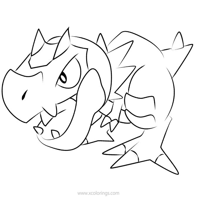 Free Pokemon Coloring Pages Tyrunt printable