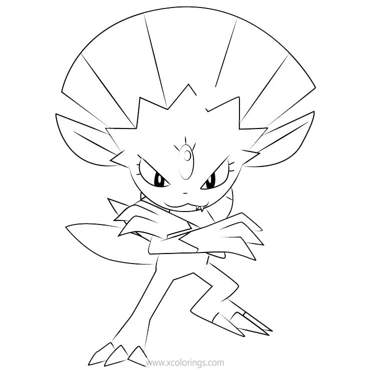 Pokemon Coloring Pages Weavile - XColorings.com