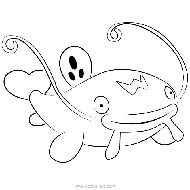 Free Pokemon Coloring Pages Whiscash printable