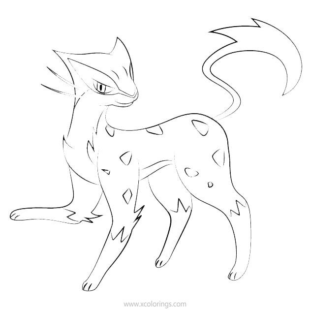 Free Pokemon Liepard Coloring Pages printable