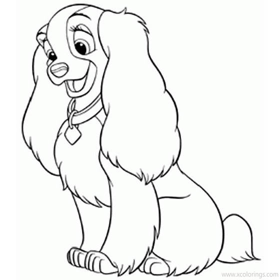Free Printable Lady and the Tramp Coloring Pages printable
