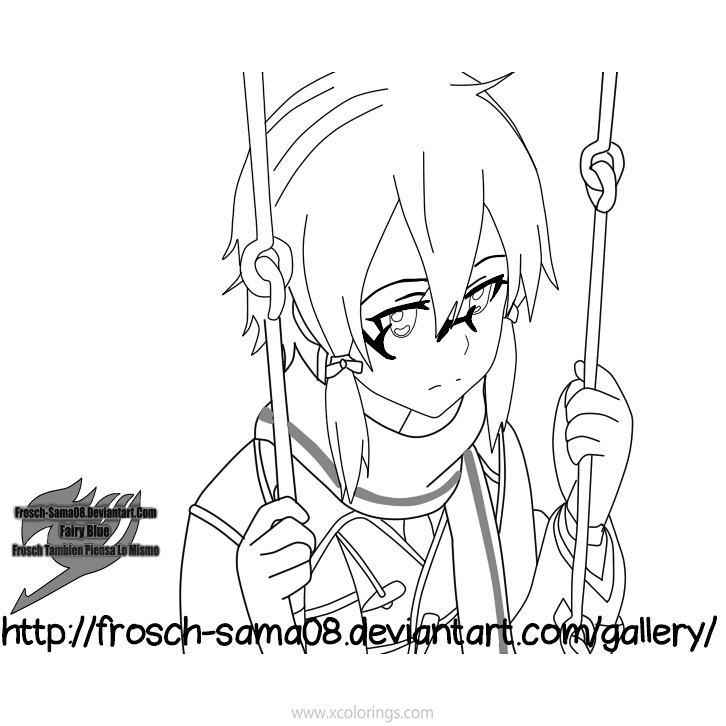 Free Printable Sword Art Online Sinon Coloring Pages printable