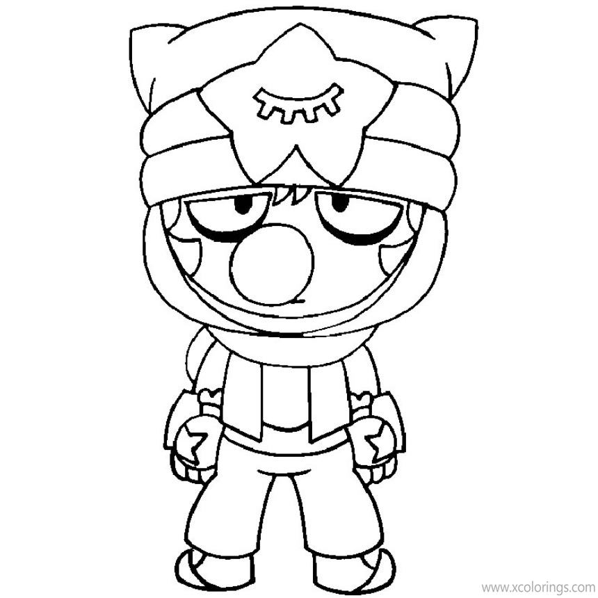 Free Sandy Brawl Stars Coloring Pages Sandy and Bubble Gum printable
