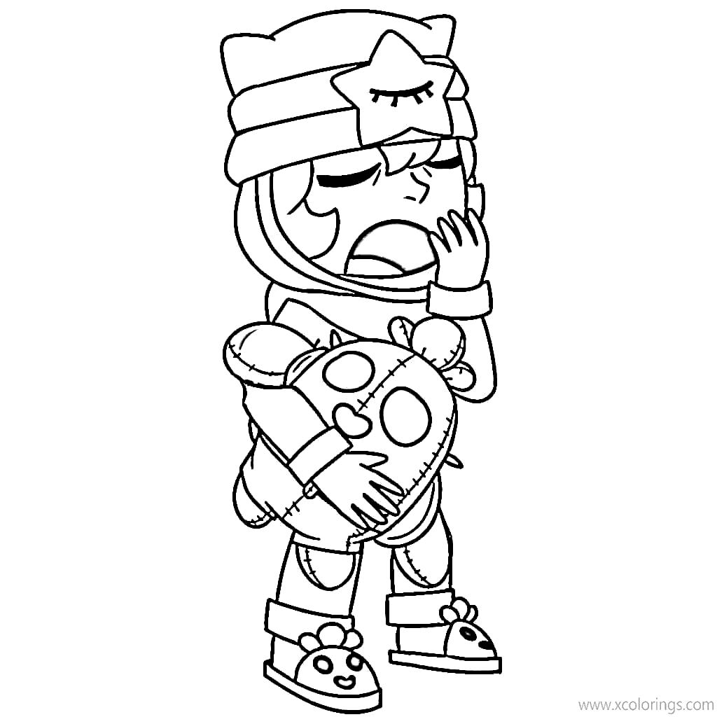 Free Sandy Brawl Stars Coloring Pages Sandy and Spike printable