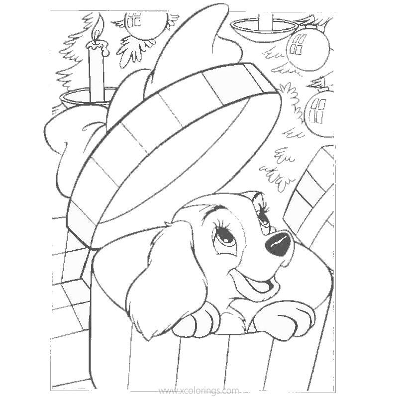 Free Scamp from Lady and the Tramp Coloring Pages printable
