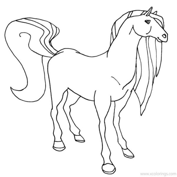 Horseland Coloring Pages Sarah Alma with Scarlet and Button