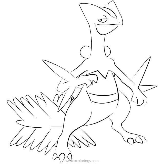 Free Sceptile Pokemon Coloring Pages printable