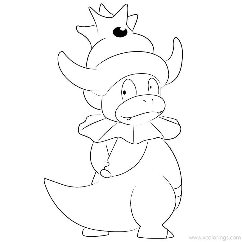 Free Slowking Pokemon Coloring Pages printable