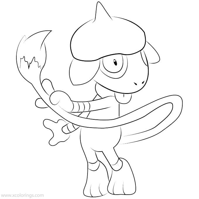 Free Smeargle Pokemon Coloring Pages printable