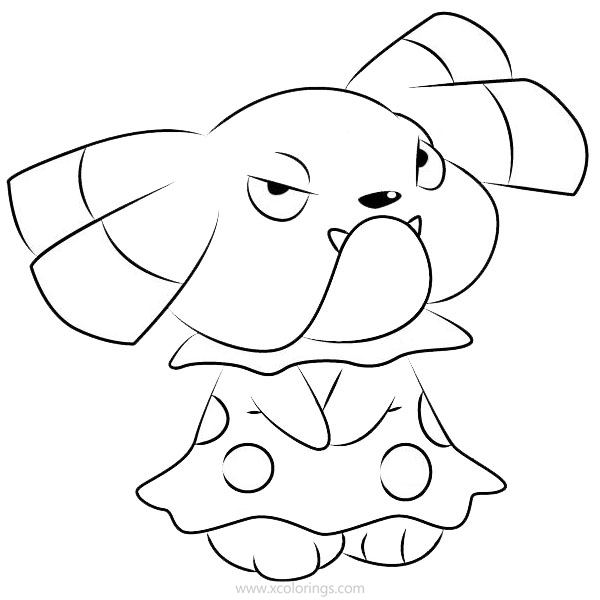 Free Snubbull Pokemon Coloring Pages printable