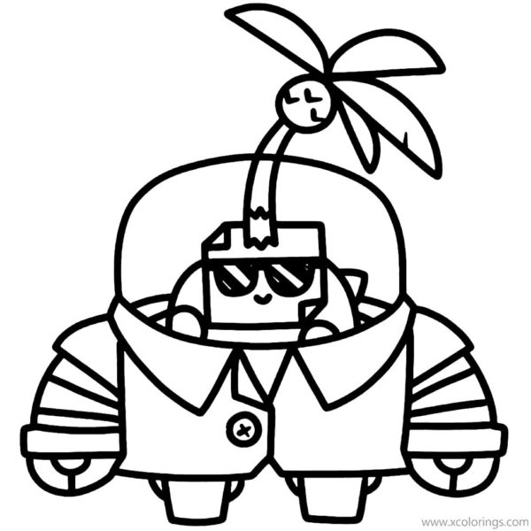 Sprout Brawl Stars Coloring Pages Mythic Brawler - XColorings.com