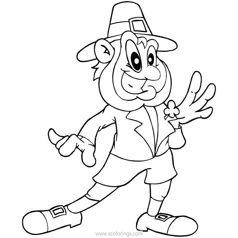 Free St. Patrick's Day Leprechaun Coloring Pages printable