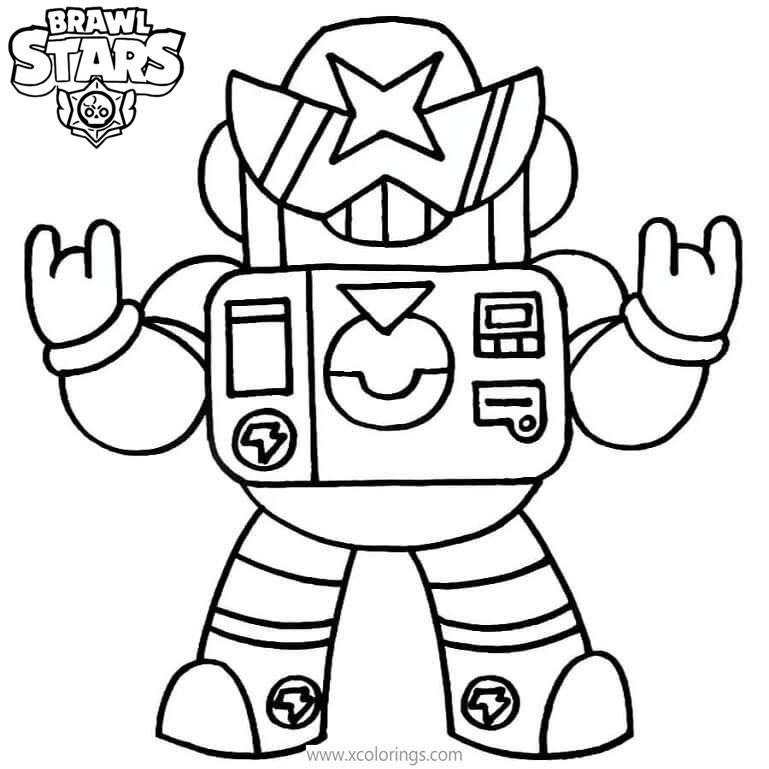 Free Surge Brawl Stars Character Coloring Pages printable