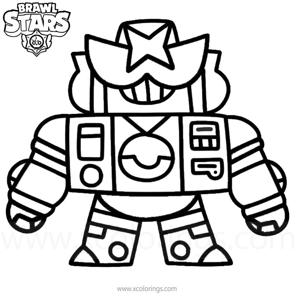 Free Surge Brawl Stars Coloring Pages Template printable