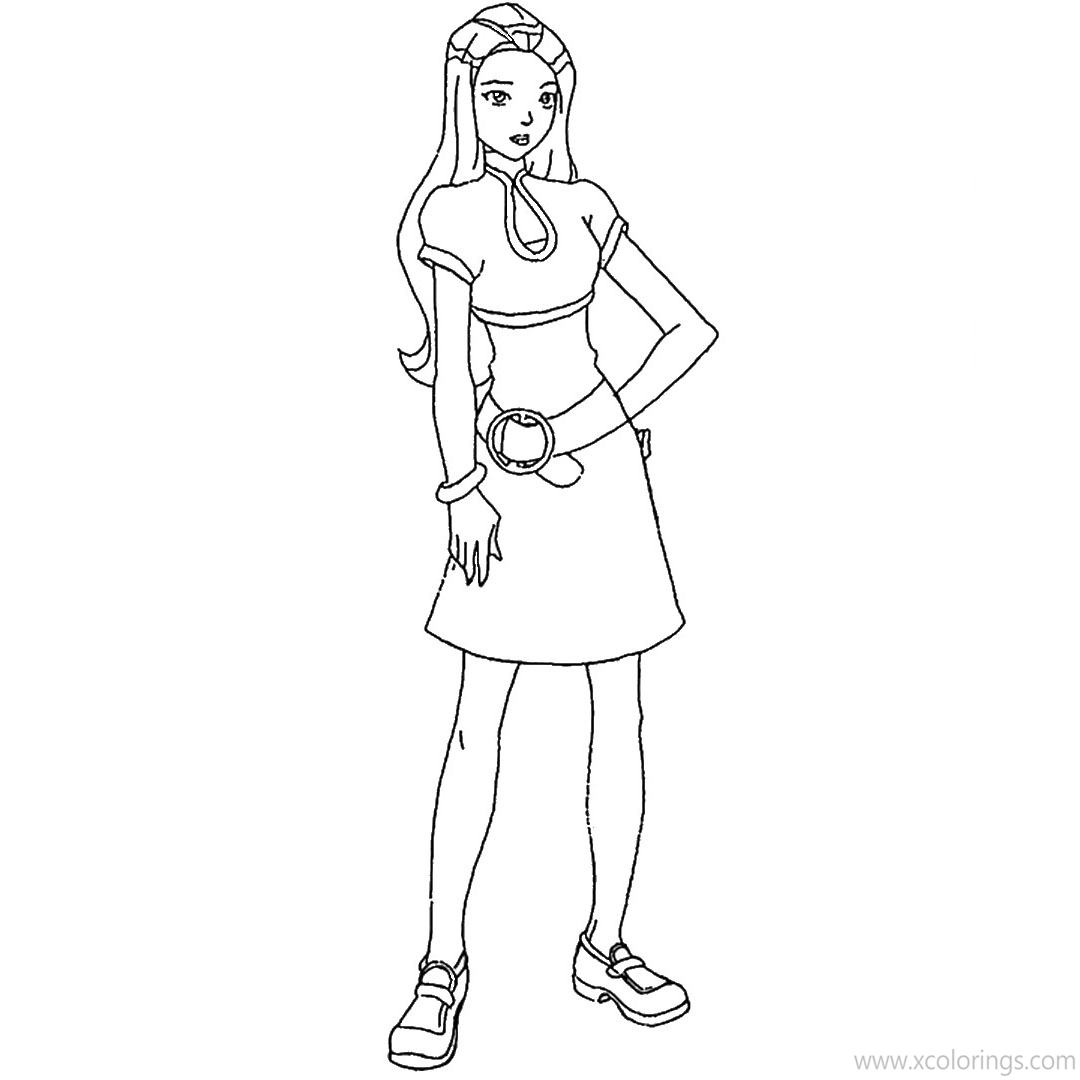 Free Sweet Samantha from Totally Spies Coloring Pages printable
