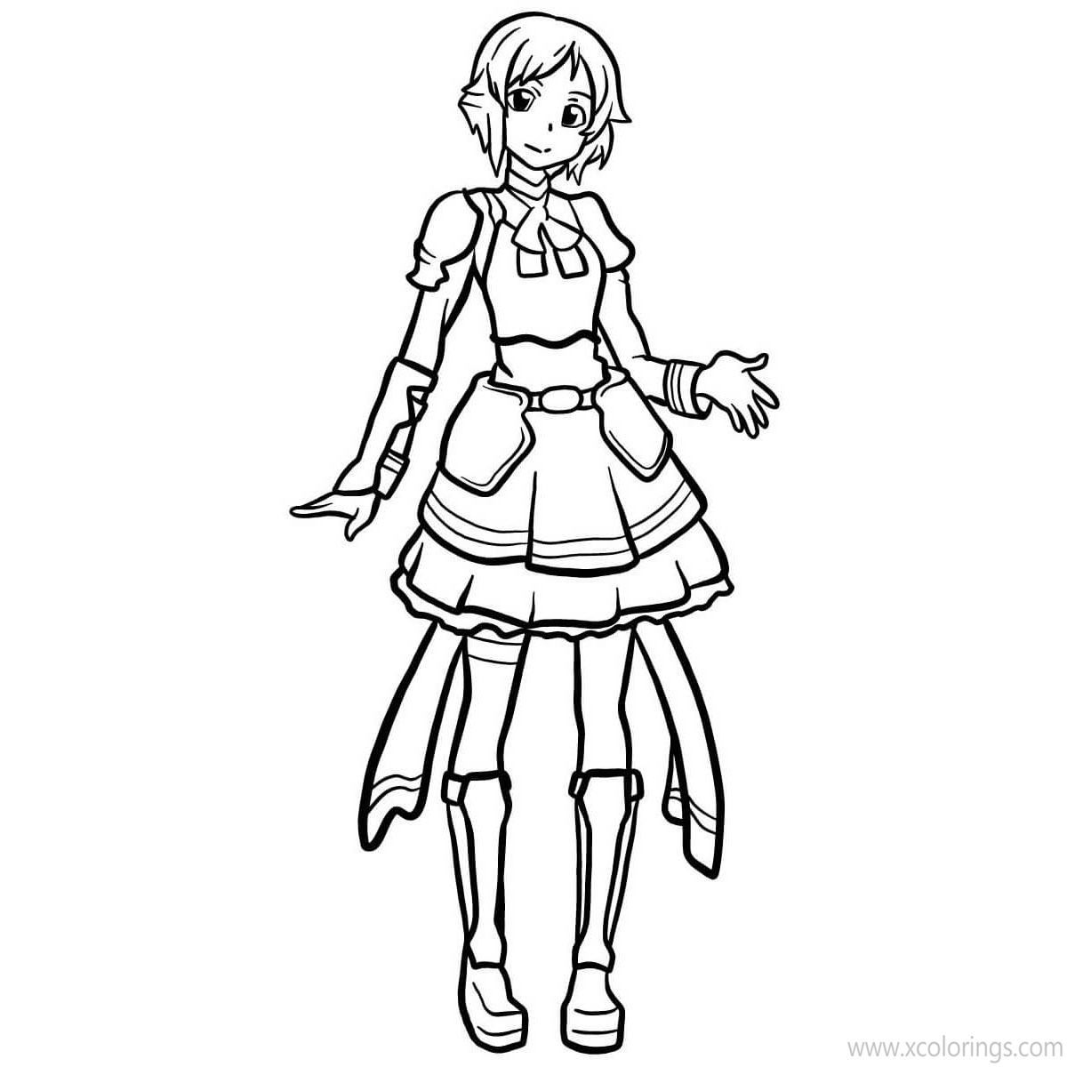 Free Sword Art Online Coloring Pages Lisbeth printable