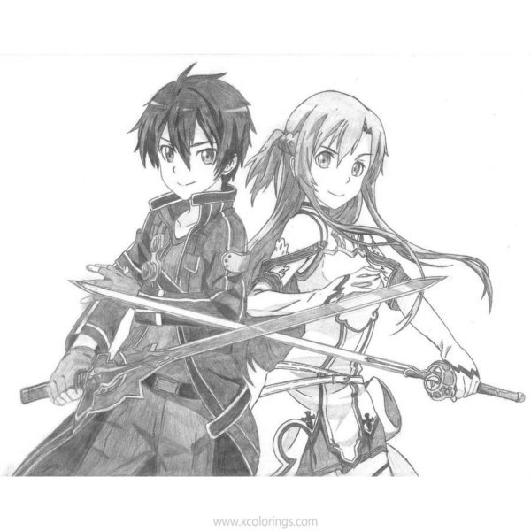 Sword Art Online Characters Coloring Pages