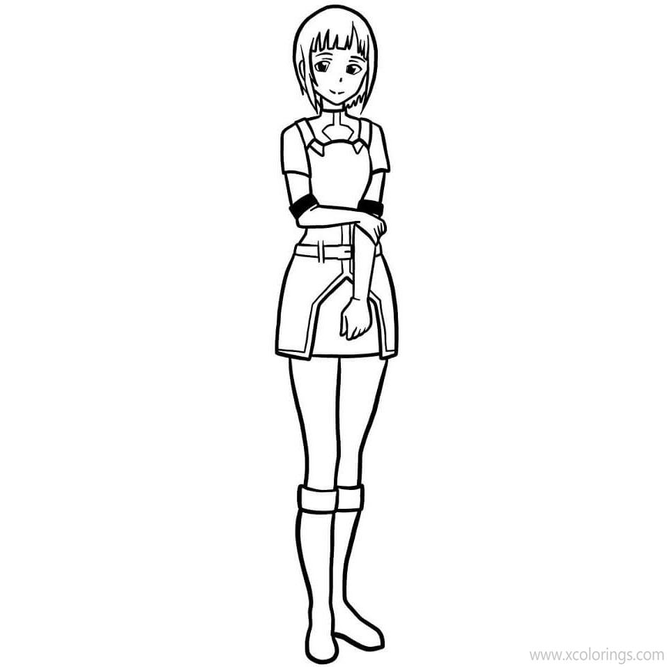 Free Sword Art Online Coloring Pages Sachi printable